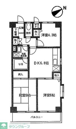 サントゥール白楽の物件間取画像